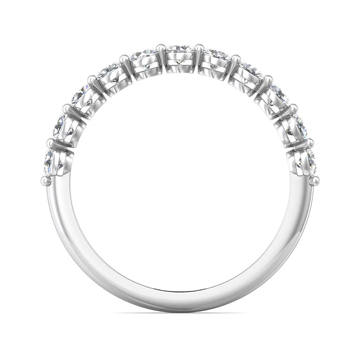 Channel/Shared Prong Wedding Band from the Channel/Shared Prong collection