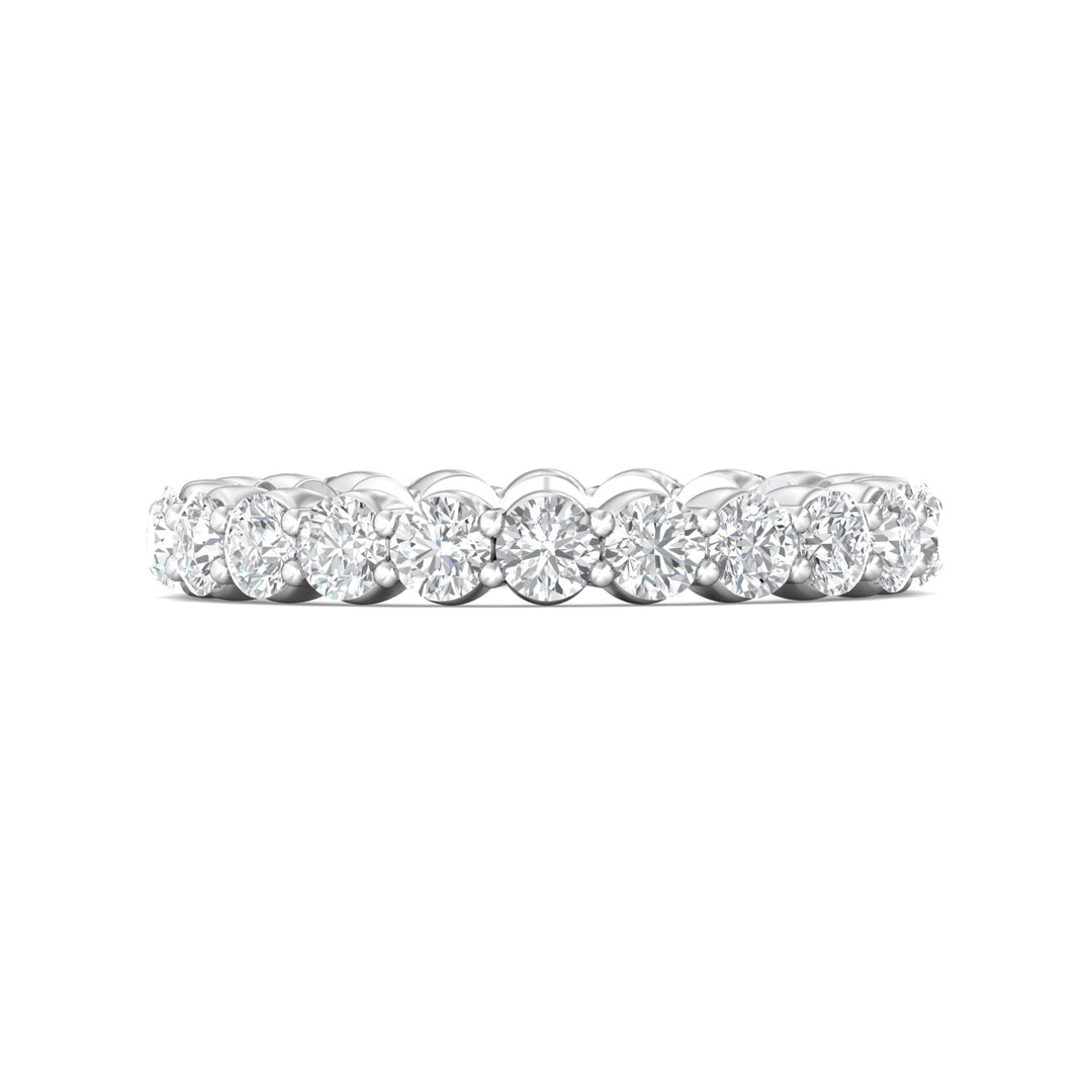 Channel/Shared Prong Wedding Band from the Channel/Shared Prong collection