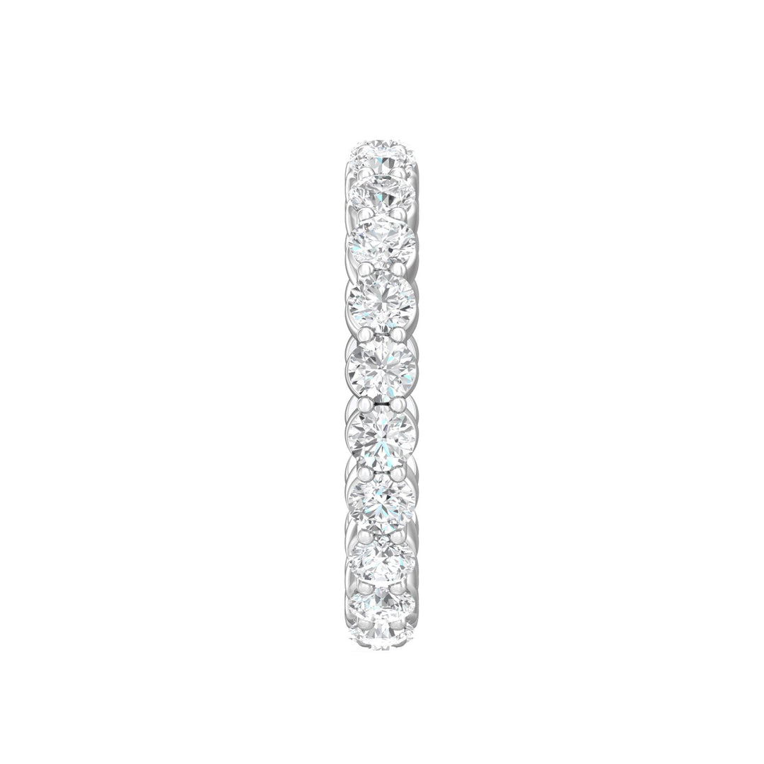 Channel/Shared Prong Wedding Band from the Channel/Shared Prong collection
