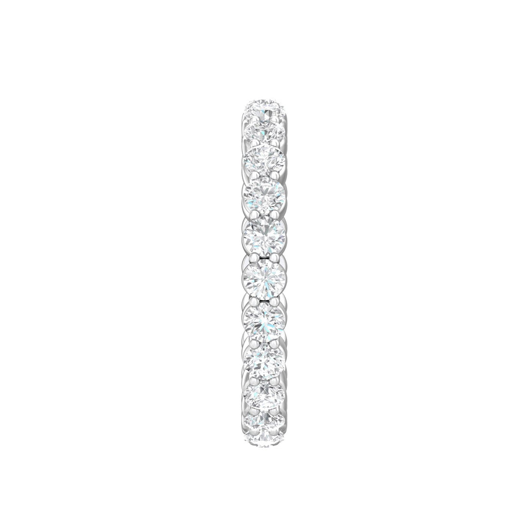 18K Gold White Channel/Shared Prong Wedding Band from the Channel/Shared Prong collection - SPWBFR-24-1.55_18KW
