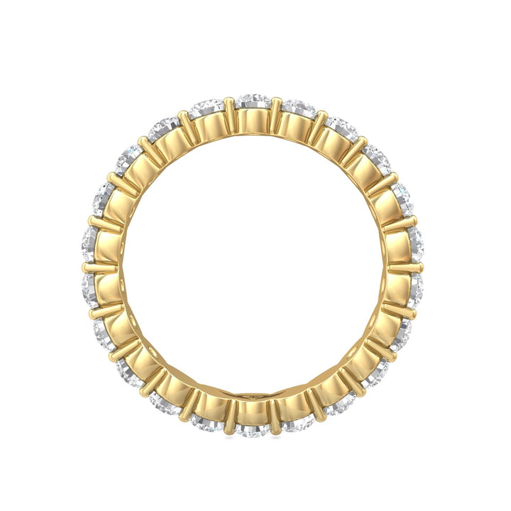 18K Gold Yellow Channel/Shared Prong Wedding Band from the Channel/Shared Prong collection - SPWBFR-22-1.85_18KY