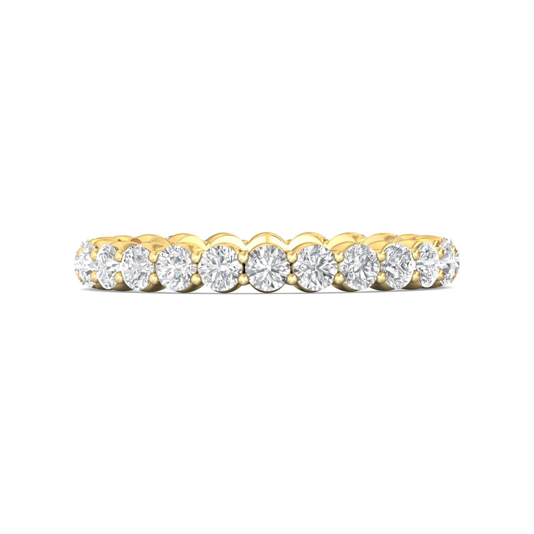 18K Gold Yellow Channel/Shared Prong Wedding Band from the Channel/Shared Prong collection - SPWBFR-24-1.55_18KY