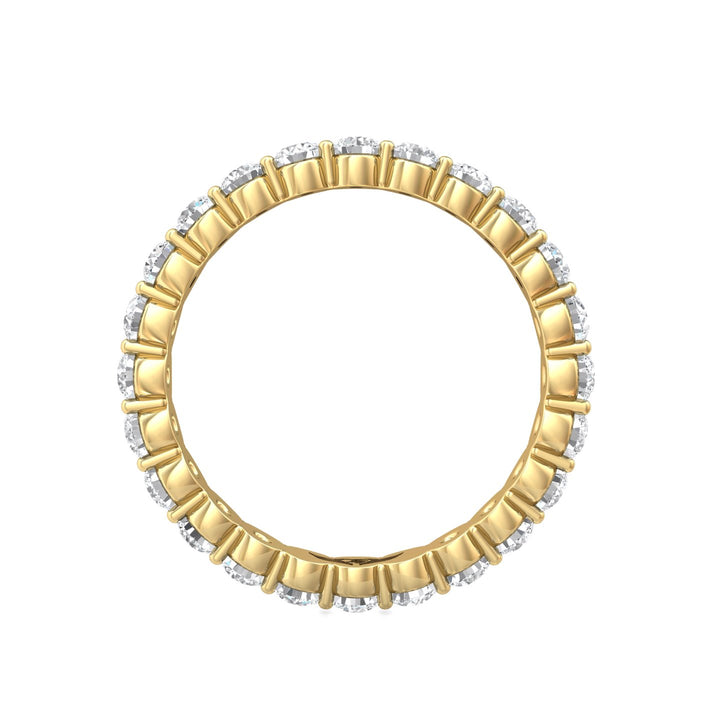 18K Gold Yellow Channel/Shared Prong Wedding Band from the Channel/Shared Prong collection - SPWBFR-24-1.55_18KY