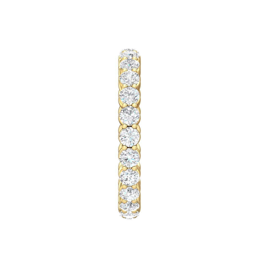 14K Gold Yellow Channel/Shared Prong Wedding Band from the Channel/Shared Prong collection - SPWBFR-24-1.55_14KY