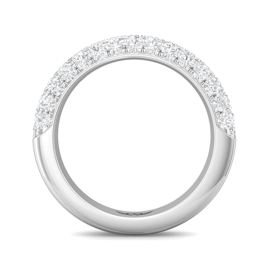 Platinum White Micropave Wedding Band from the Micropave collection - V5211LWB_PlatW