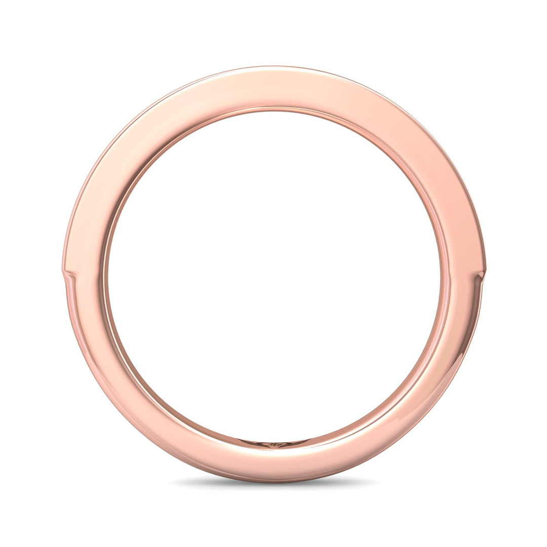 18K Gold Pink Channel/Shared Prong Wedding Band from the Channel/Shared Prong collection - VC08XSRWB_18KP
