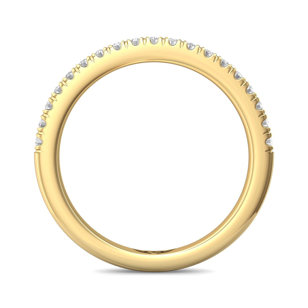 18K Gold Yellow Micropave Wedding Band from the Micropave collection - VM02WB_18KY
