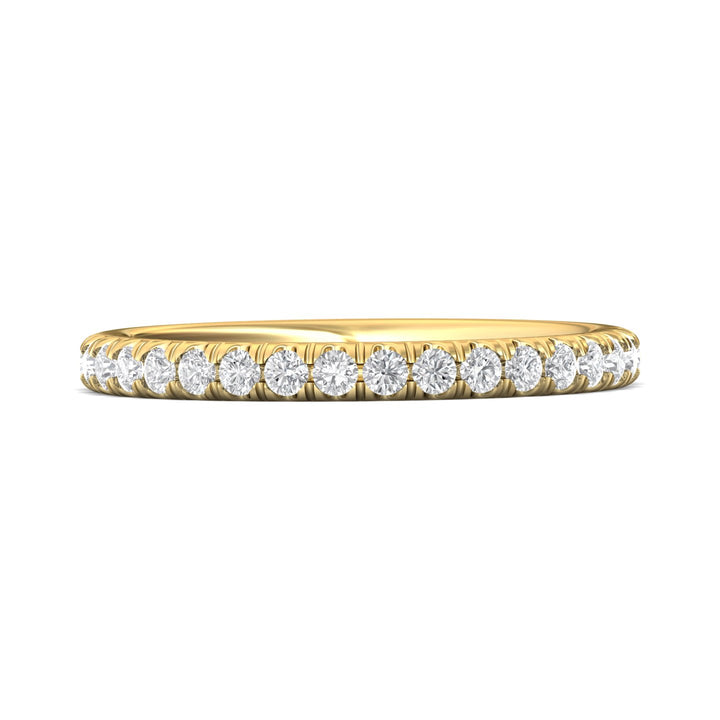 14K Gold Yellow Micropave Wedding Band from the Micropave collection - VM07MWB_14KY