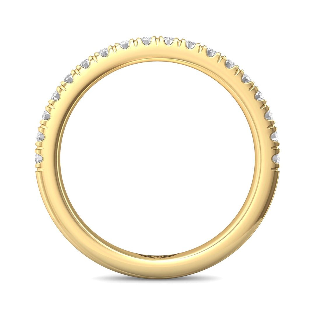 14K Gold Yellow Micropave Wedding Band from the Micropave collection - VM07MWB_14KY