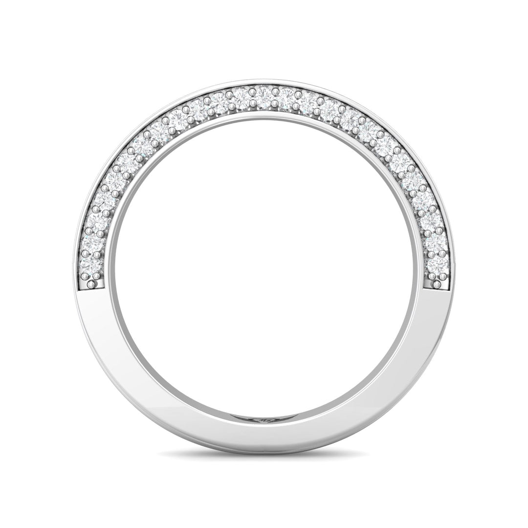 Platinum White Micropave Wedding Band from the Micropave collection - VM09XSWB_PlatW