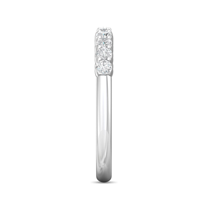 Platinum White Channel/Shared Prong Wedding Band from the Channel/Shared Prong collection - VSP05MWB_PlatW