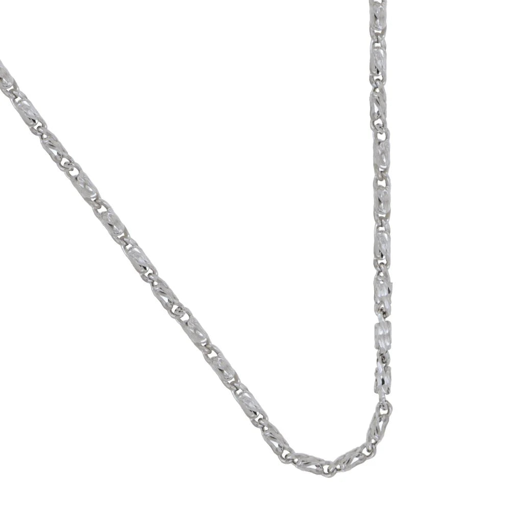 14K White Gold 1.2mm Raso Chain 20"
