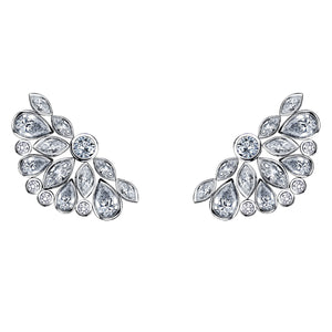 Robert Procop Platinum De La Vie multi Diamond 4.07ctw F/VS-VVS Earrings