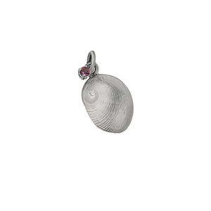 10 October "Birthshell": Sterling Silver Charm: The Baby’s Ear with Tourmaline