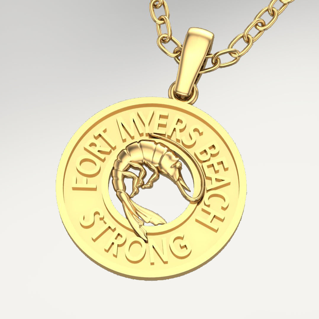 14k Yellow Gold Fort Myers Beach Strong with 1.1mm Diamond Cut 16/18 ...