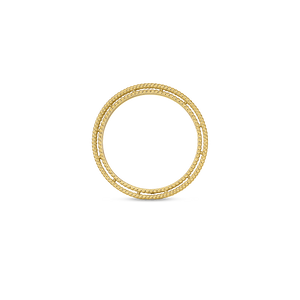 Roberto Coin 18 karat yellow gold Symphony Princess Diamond Ring, D=0.43tw