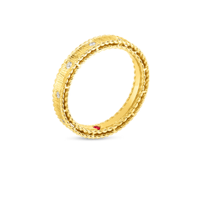 Roberto Coin 18 karat yellow gold Symphony Princess Diamond Ring, D=0.13tw