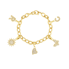 Load image into Gallery viewer, Roberto Coin 18 karat yellow gold Oval Link Designer Gold Bracelet