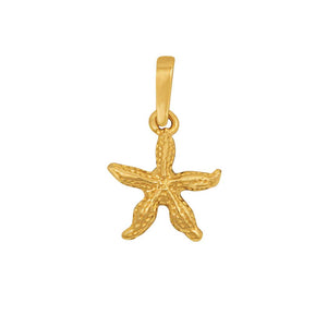 14 Karat Yellow Gold Small Starfish Pendant
