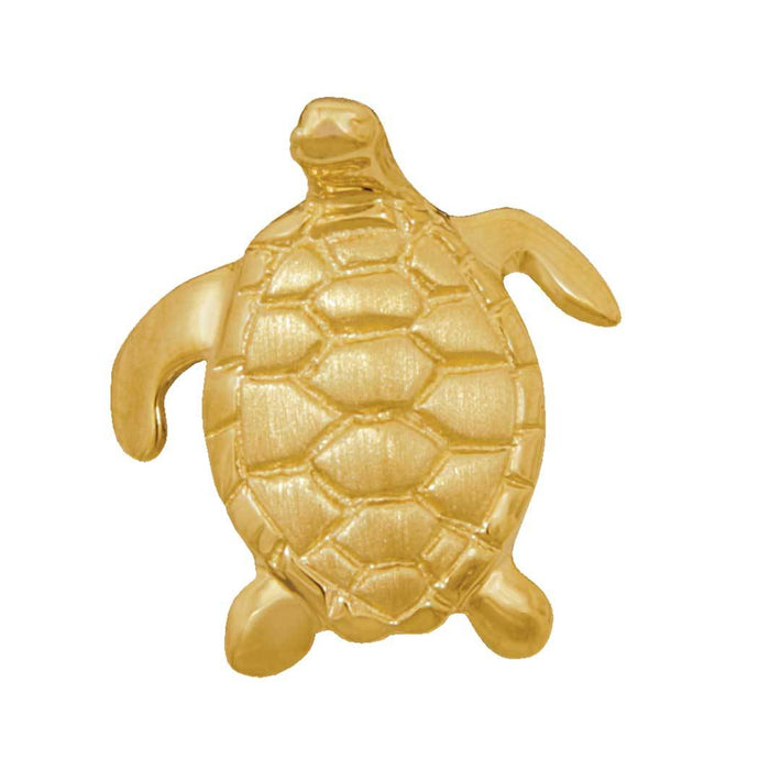 14k Yellow Gold Medium Turtle Pendant