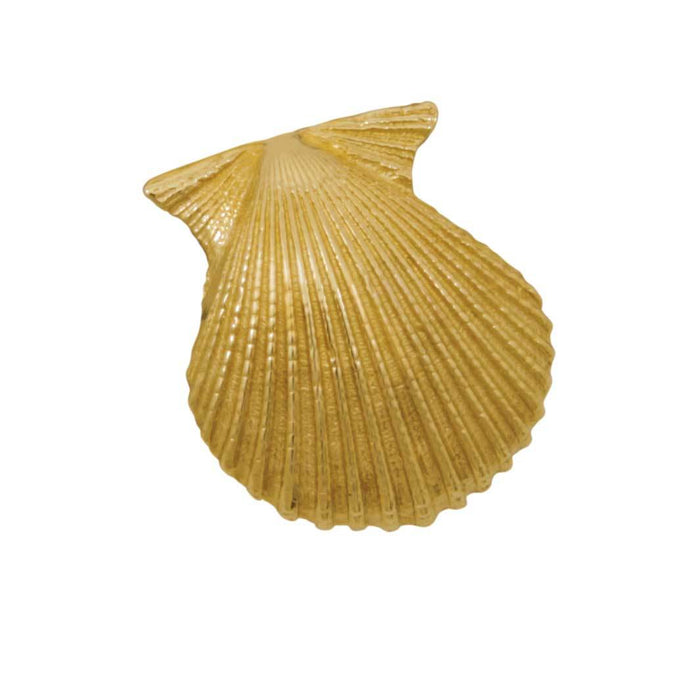 14k Yellow Gold Scallop Shell Pendant