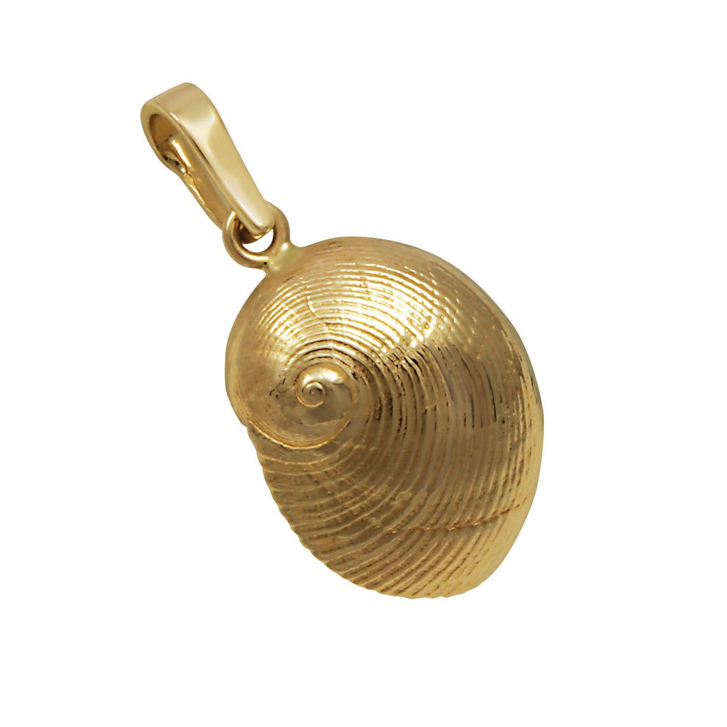 14k Yellow Gold Baby's Ear Shell Pendant