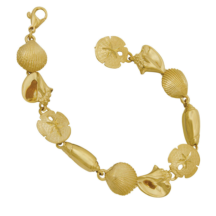 14k Yellow Gold Large Quad Bracelet