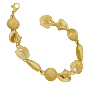 14 Karat Yellow Gold Large Quad Bracelet