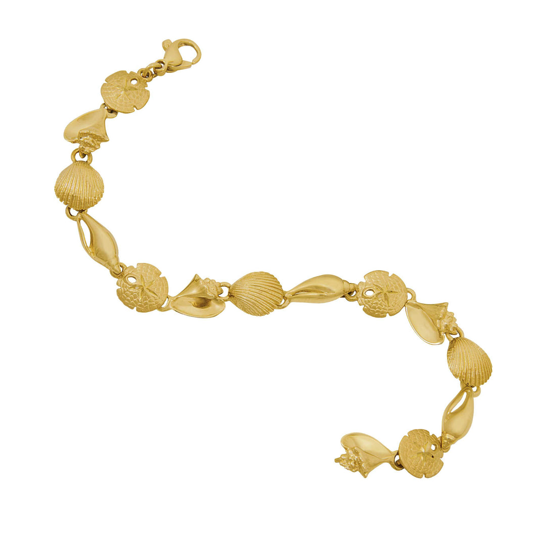 14k Yellow Gold Small Quad Bracelet