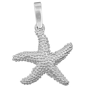 Sterling Silver Bumpy Starfish Pendant