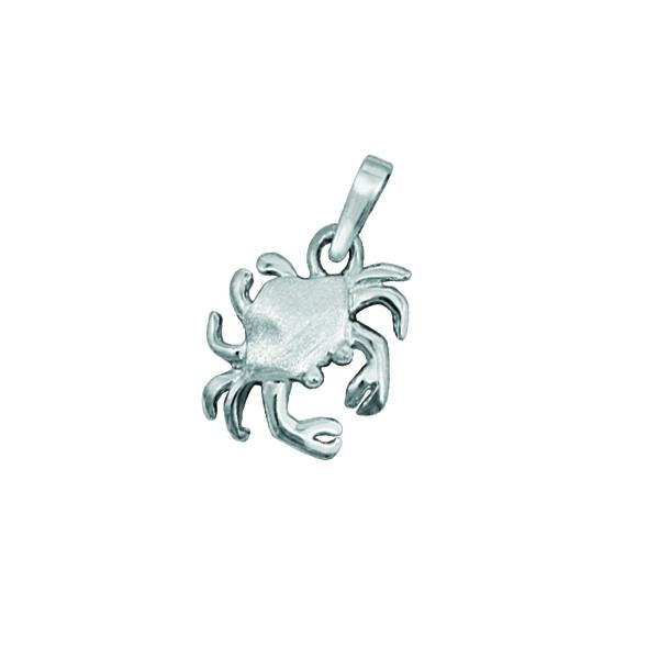 Sterling Silver Stylized Crab Pendant