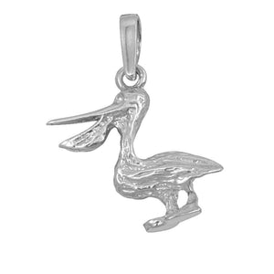 Sterling Silver Small Pelican Pendant