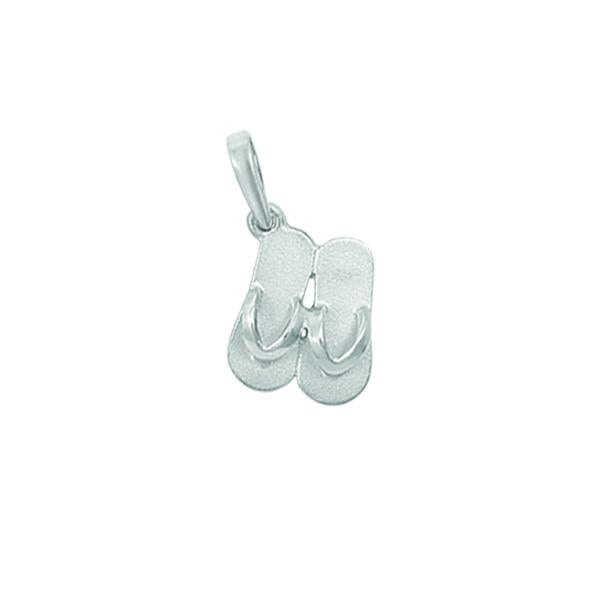 Sterling Silver Small "Sanibel Sandals" Pendant