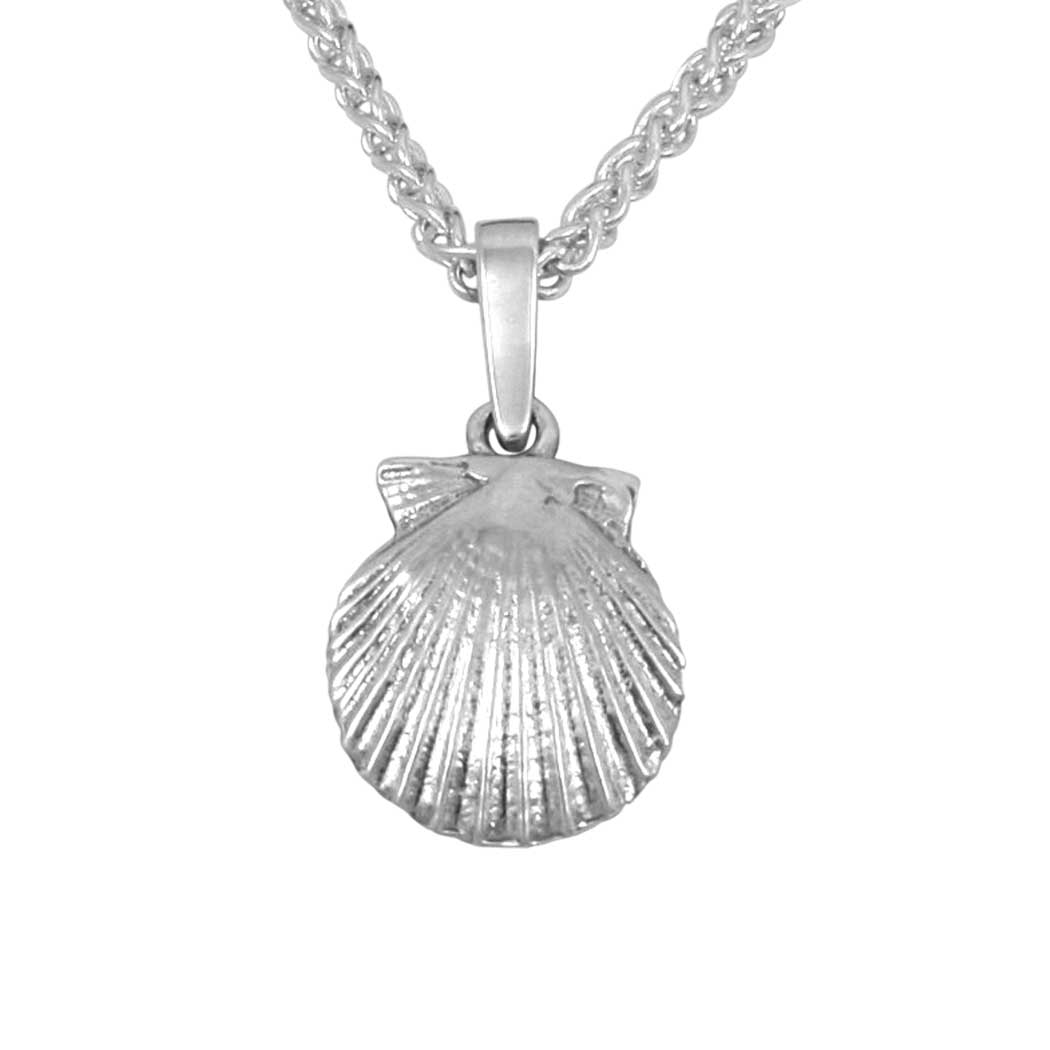 Sterling Silver Small Fanshell Pendant