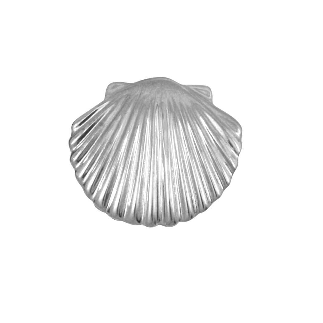 Sterling Silver Small Scallop Shell Pendant