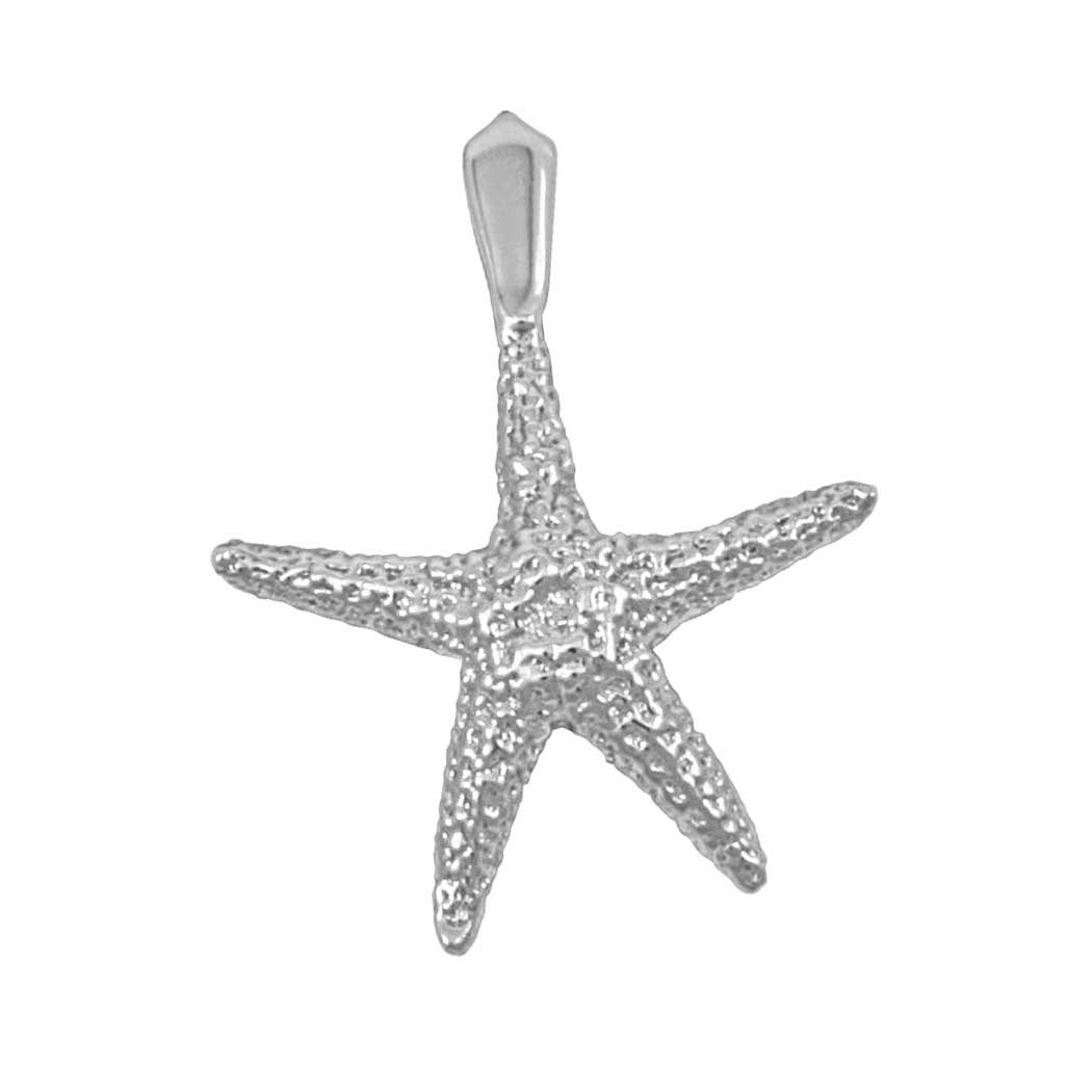 Sterling Silver Large Real Starfish Pendant