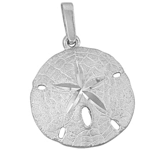 Sterling Silver 23mm Sanddollar Pendant