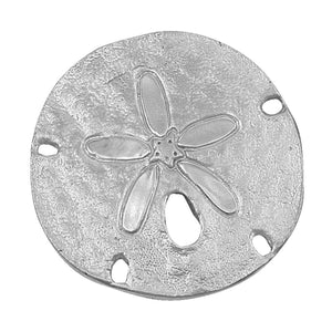 Sterling Silver 27mm Large Sanddollar Pendant