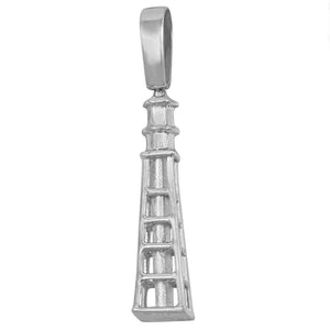 Sterling Silver 3-D Sanibel Lighthouse Pendant