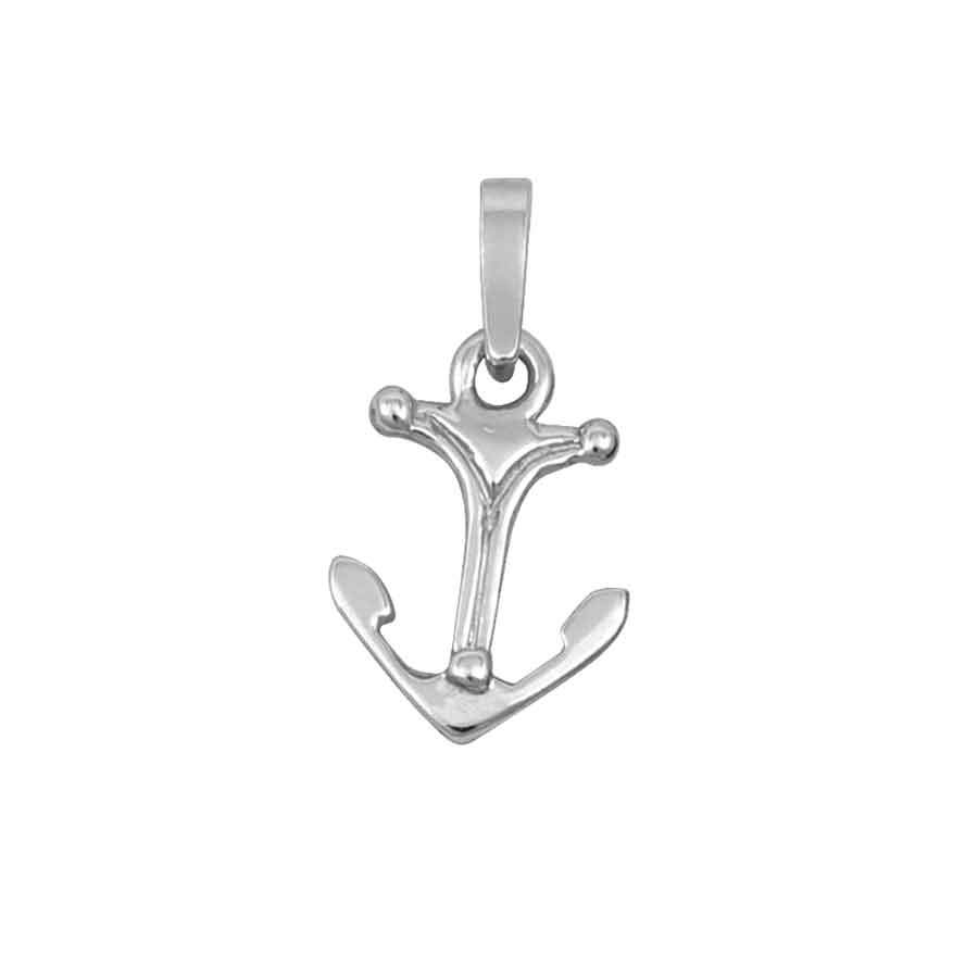 Sterling Silver Tiny Flat Anchor Pendant