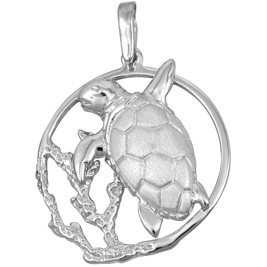 Sterling Silver Turtle Reef Pendant
