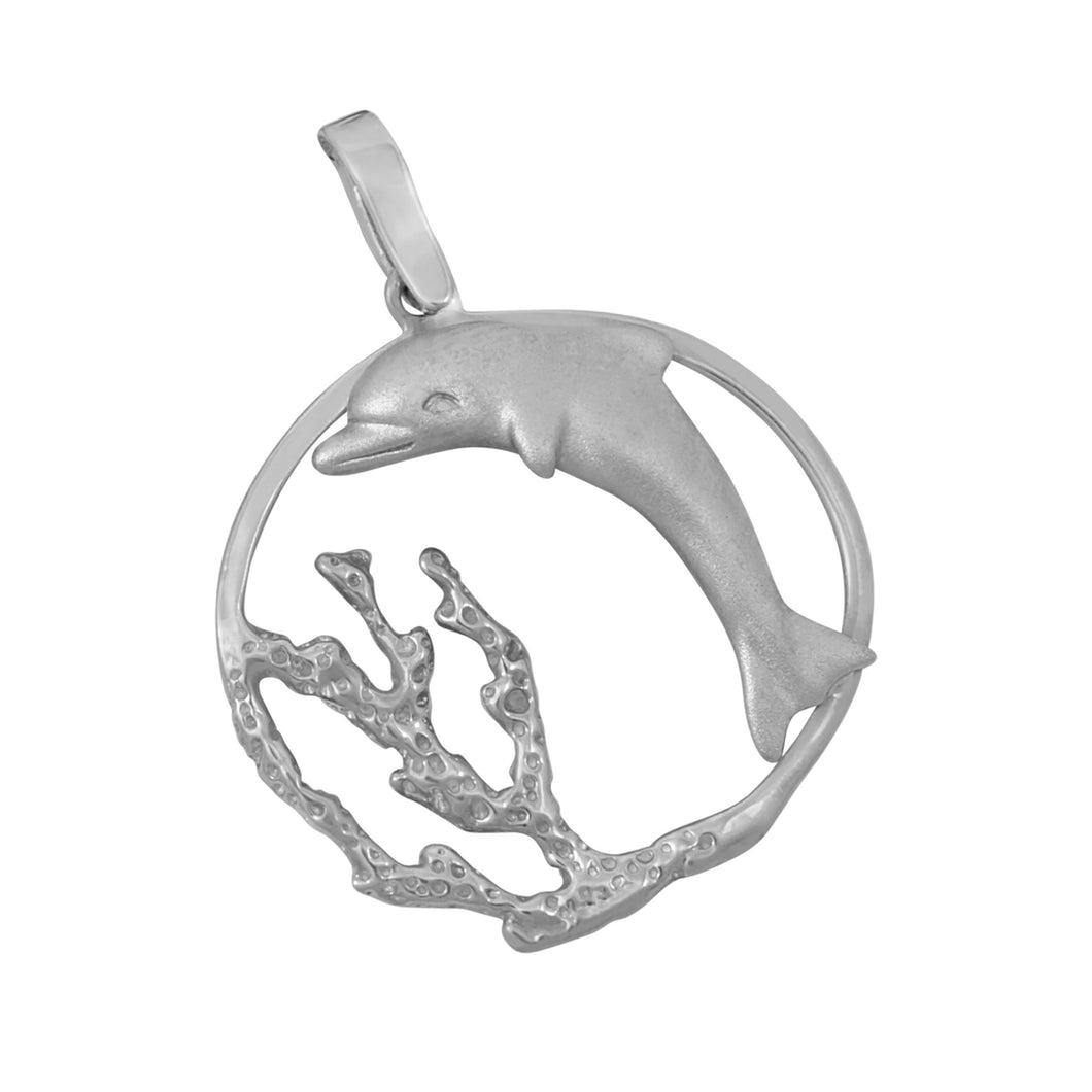 Sterling Silver Dolphin Reef Pendant