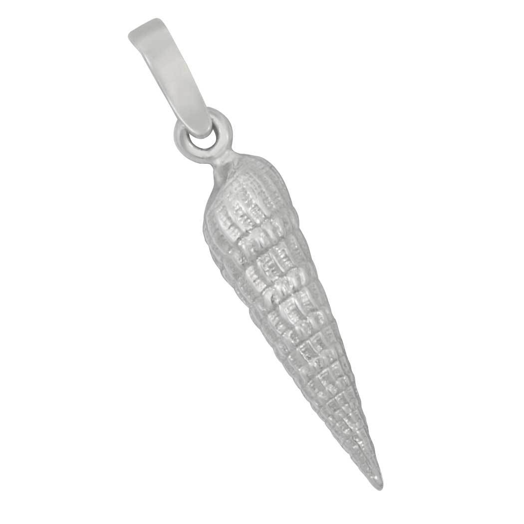 Sterling Silver Auger Shell Pendant