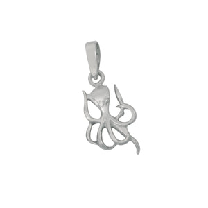 Sterling Silver Small Octopus Pendant
