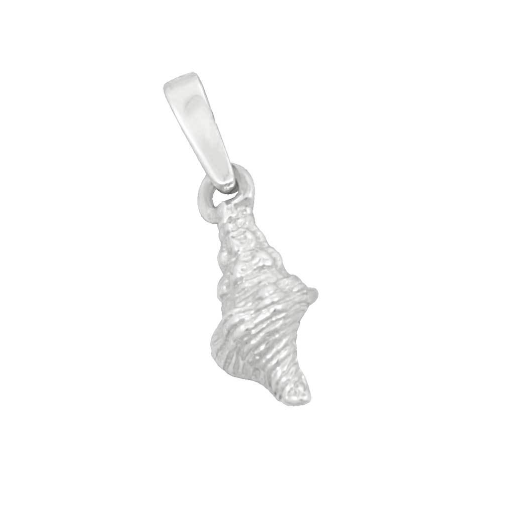 Sterling Silver Small Horse Conch Shell Pendant