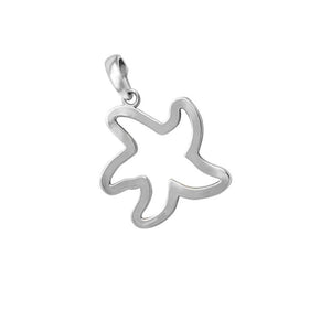 Sterling Silver Large Starfish "Tanline" Pendant