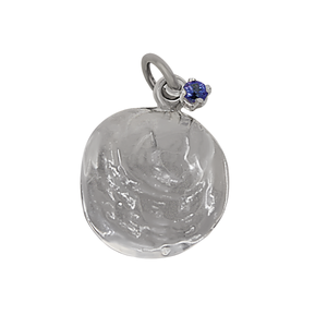 12 December "Birthshell": Sterling Silver Charm: The Jingle Shell with Tanzanite