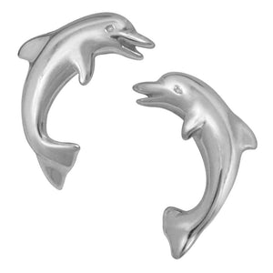 Sterling Silver Small Dolphin Earrings