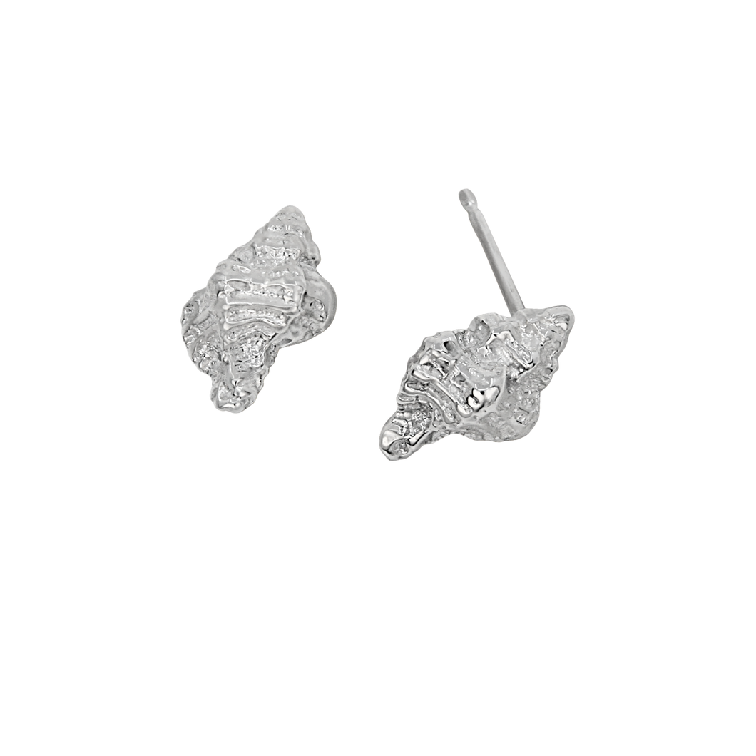 Sterling Silver Mini Apple Murex Earrings