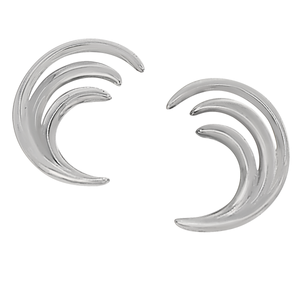 Sterling Silver Open Wave Earrings